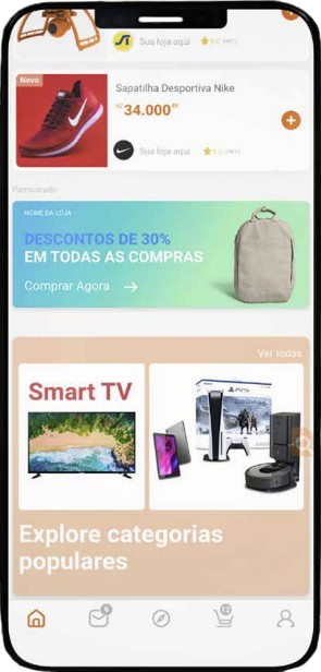 Aplicativo Guro no telemóvel